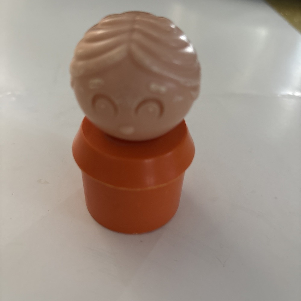 Tuppertoys Orange Mom Woman Vintage Tupperware People Figure Toy